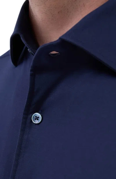 Bugatchi Devon Ooohcotton® Button-up Shirt In Navy