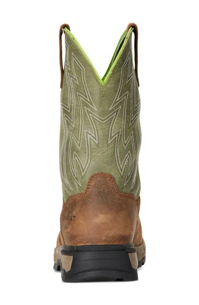 Ariat Rebar Flex Waterproof Western Boot In Brown