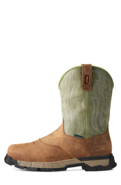 Ariat Rebar Flex Waterproof Western Boot In Brown