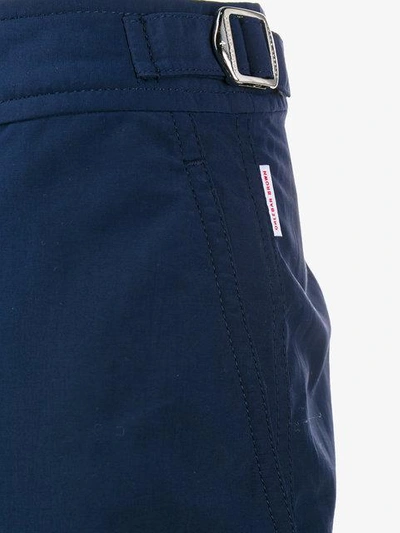 Shop Orlebar Brown Navy Blue Setter Swim Shorts