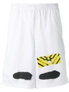 OFF-WHITE perforated shorts,세탁기사용