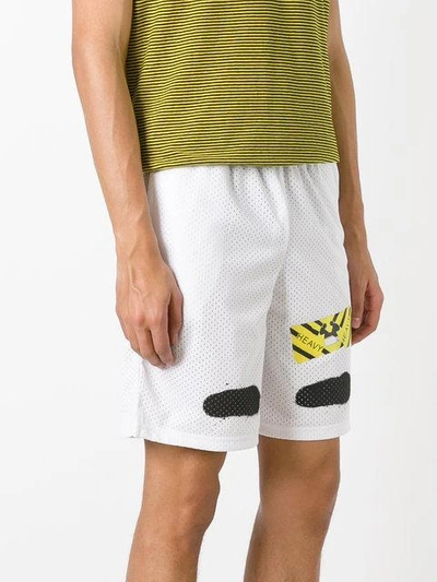 Shop Off-white Perforated Shorts