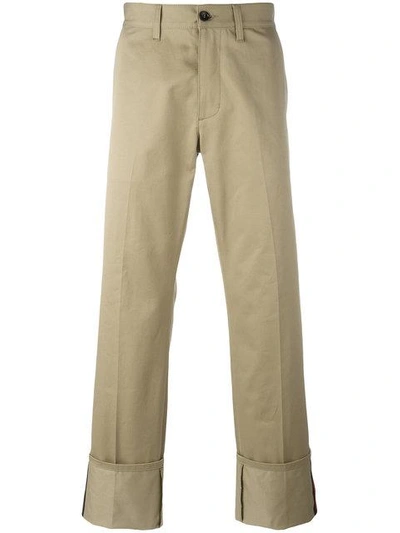 Gucci Classic Chinos In Brown