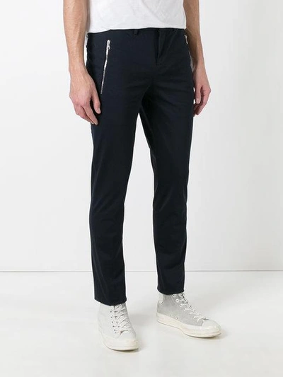 Shop Neil Barrett Cropped Trousers  - Farfetch In Blue