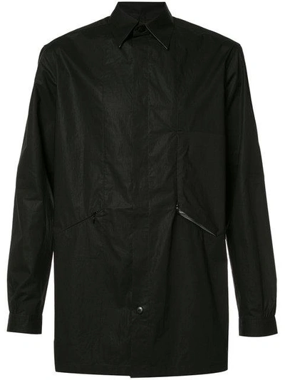 Shop Y-3 Button Up Shirt Jacket - Black