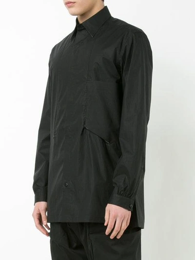 Shop Y-3 Button Up Shirt Jacket - Black