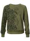 HAIDER ACKERMANN ANIMAL PRINT SWEATSHIRT,173381322204911876795