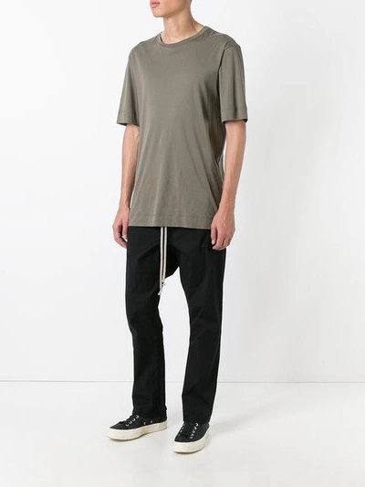 Shop Rick Owens Drop-crotch Trousers - Black