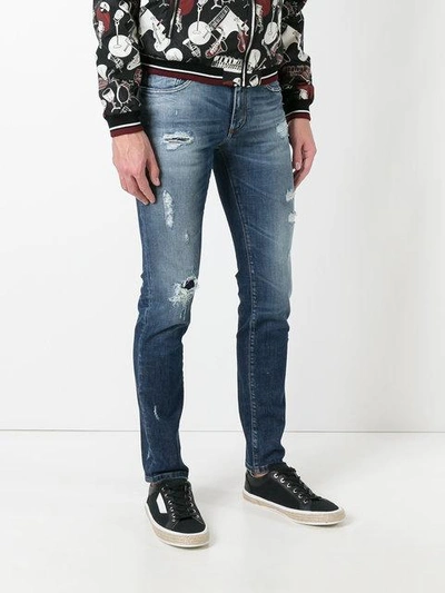 Shop Dolce & Gabbana Distressed Jeans