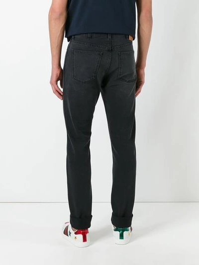 Shop Gucci Slim Fit Jeans In Grey