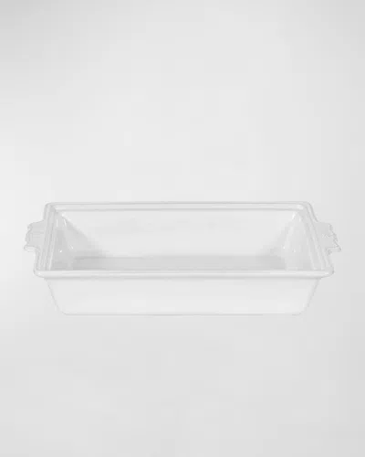 Juliska Berry & Thread Whitewash Lidded 13" Rectangular Baker, 3 Quarts In Whitewash