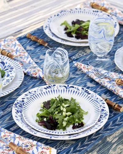Juliska Sitio Stripe Delft Blue 4-piece Place Setting