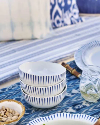Juliska Sitio Stripe Delft Blue 4-piece Place Setting