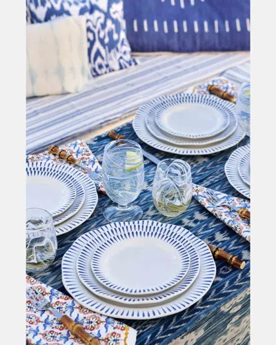 Juliska Sitio Stripe Delft Blue 4-piece Place Setting
