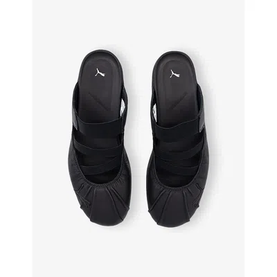 Puma Speedcat Elasticated Strap Mules In  Black