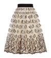 ALICE AND OLIVIA Butterfly Embroidered Skirt