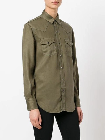 Shop Saint Laurent Military Shirt