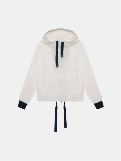 Dkny Jacket With Drawstrings In Gesso