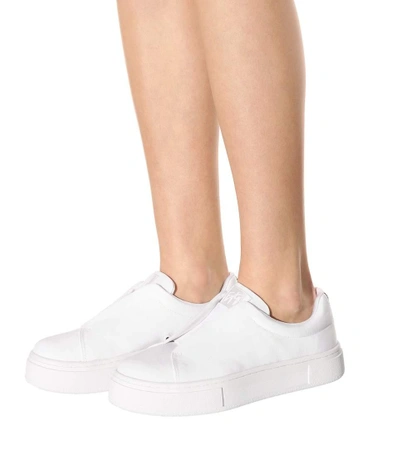 Shop Eytys Doja Slip-on Sneakers In White