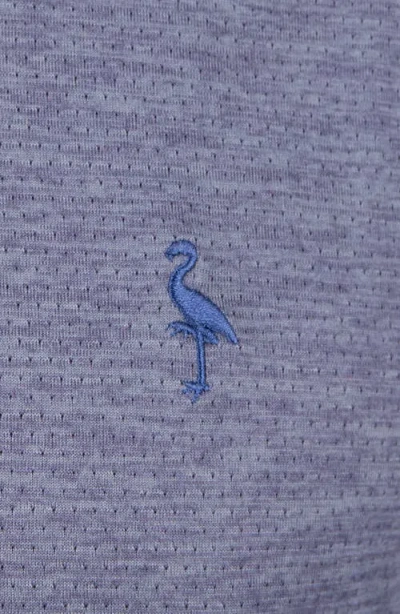 Tailorbyrd Solid Mesh Quarter Zip Sweater In Blue