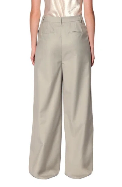 Walter Baker Casper Wide Leg Trousers In Gray