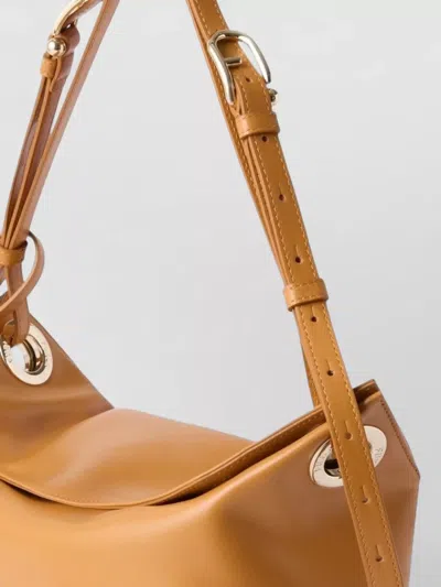 Furla Shoulder Bag Silk Adjustable Strap Hardware