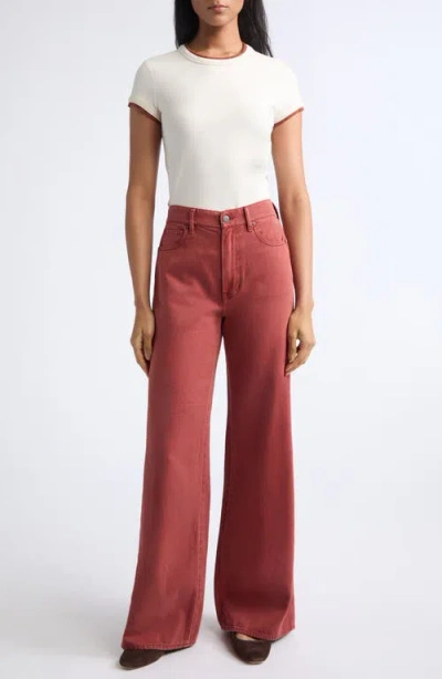Veronica Beard Devin Short Sleeve Ringer T-shirt In Multi