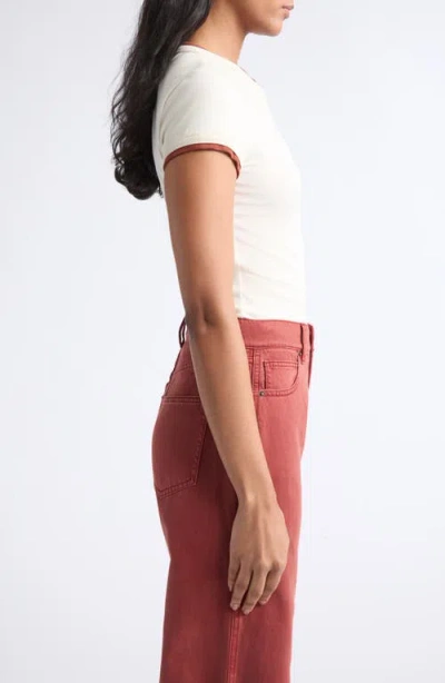 Veronica Beard Devin Short Sleeve Ringer T-shirt In Multi