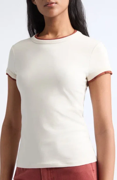Veronica Beard Devin Short Sleeve Ringer T-shirt In Multi