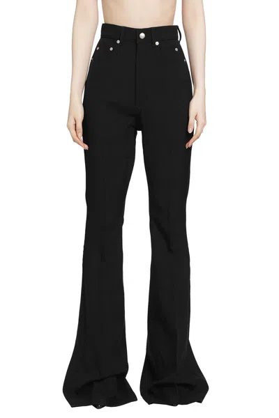 Rick Owens Tower Bolan Bootcut In Black