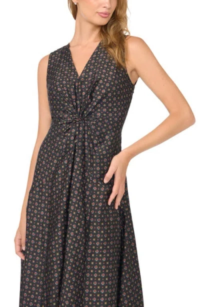Halogenr Halogen(r) Knot Front Maxi Dress In Multi