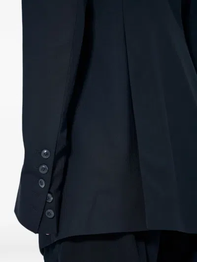 Rick Owens Single-breasted Buttoned Blazer In Black