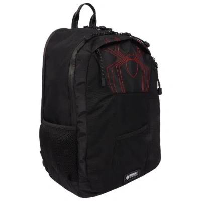 Element Spider-man Contrast Stitch Spider Backpack In Black
