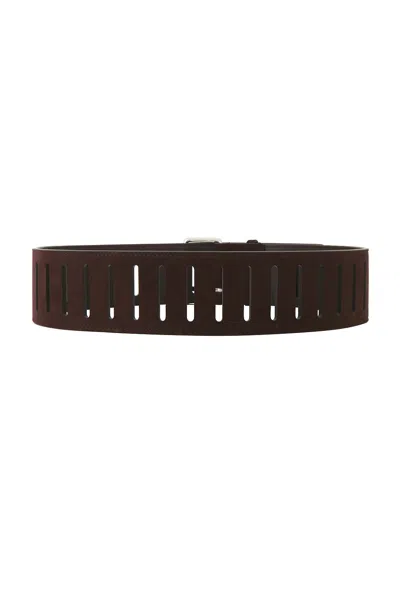 Alaïa Alaϊa Rectangular Large Belt In Bordeaux