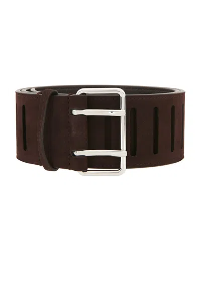 Alaïa Alaϊa Rectangular Large Belt In Bordeaux