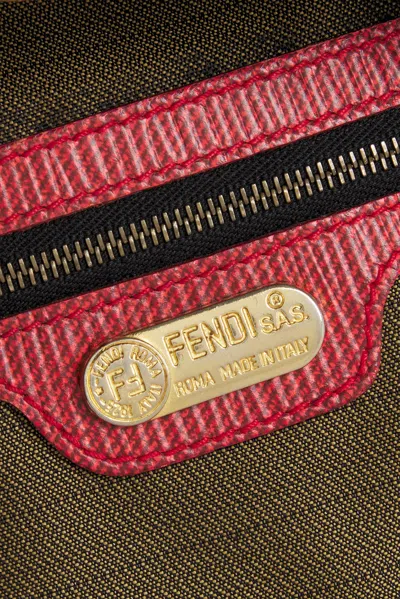 Pre-owned Fendi Leopard Backpack In Brown