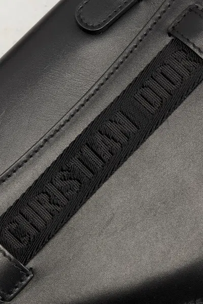 Pre-owned Dior Saddle Belt Bag In Black