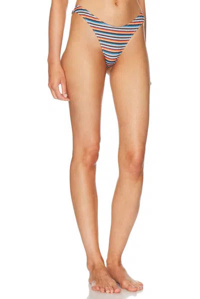 Heavy Manners High Cut Cheeky Bikini Bottom In Multi