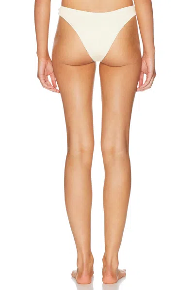 Haight Ribbed Leila Bikini Bottom In White