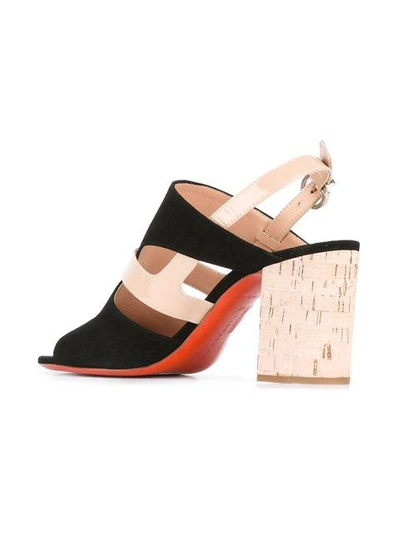 Shop Barbara Bui Cut-out Detail Sling-back Sandals In 10 Black