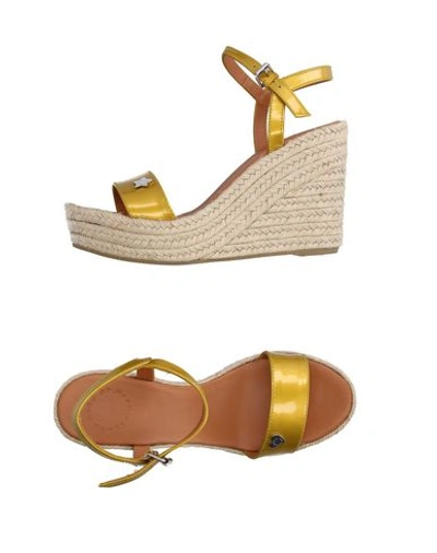 Shop Marc By Marc Jacobs Espadrilles In Gold