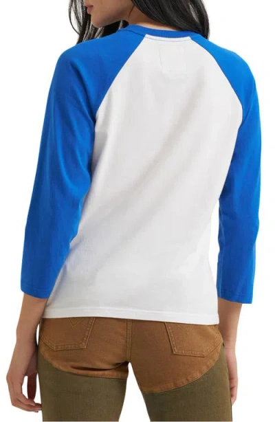 Wrangler X Lainey Wilson Eagle Graphic Raglan Tee In White