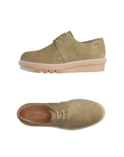 Camper Lace-up Shoes In Beige