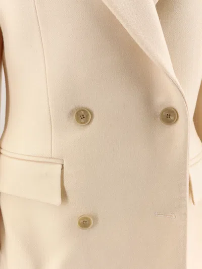 Rohe Double-breasted Coat In Neutral