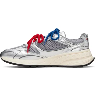 Dsquared2 Mesh Panel Sprinter Sneakers In Silver