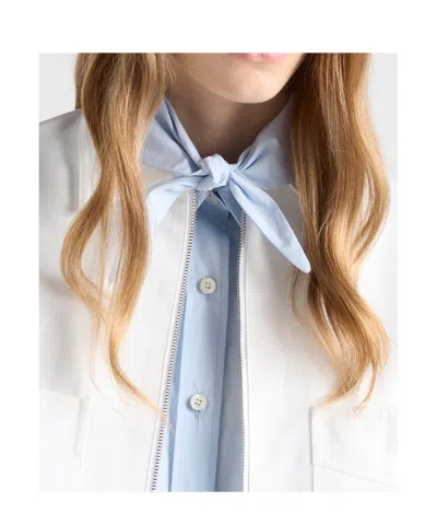 Prada Chino Blouson Jacket In White
