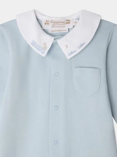 Bonpoint Anton Romper In Blue