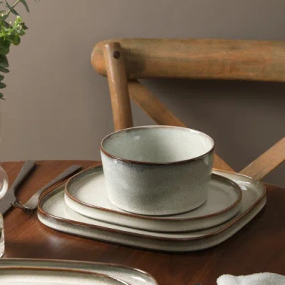 Stone Lain Cairo Stoneware 24-piece Dinnerware Set In Grey