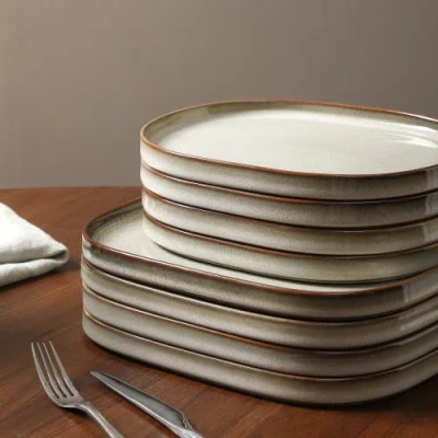 Stone Lain Cairo Stoneware 24-piece Dinnerware Set In Grey