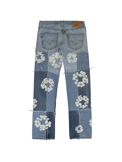 Denim Tears Patchwork Jeans In Blue